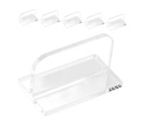 HEALLILY 6piezas Manija Transparente De Acrílico para Tapa De Acuario Asas Rectangulares con Adhesivo Parte Superior De Tanque De Acuario Decoración De Pecera