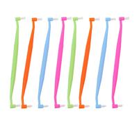 HEALLILY 8 Unidades de Cepillo de Dientes para Perros Y Gatos Cepillo de Dientes de Doble Cabeza Cepillo de Dientes Interdental Cepillo de Dientes para Mascotas Cepillos de Limpieza Dental