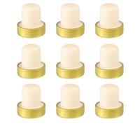HEALLILY 9 tapones de aluminio para botellas de vino, tapones de sellado dorados para uso doméstico, tapones de conservación resistentes a fugas para mantener la frescura y el aroma del vino tinto