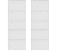 HEALLILY Almohadillas de Esponja para Caja de Joyas 10 Piezas, Inserto para Anillos y Aretes, Color Blanco, Material de Terciopelo, Organizador Práctico para Exhibición y Almacenamiento