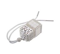 HEALLILY Ambientador Colgante de Cristal para Coche, Difusor de Fragancia Detalles Brillantes, Adorno para Espejo Retrovisor, Botella Vacía de Aromaterapia para Mujeres