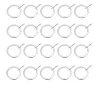 HEALLILY Anillas para Cortinas de Acero Inoxidable Gancho Anillos de Fijación para Barras de Cortina 20 Accesorios Duraderos y Silenciosos Hogar