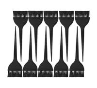 HEALLILY Aplicadores de Tinte Cabello de Plástico Negro Control Preciso y Separación de Mechones Kit de 10 Pinceles para Uso en Salón y Hogar