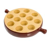 HEALLILY Bandeja de caracol con asa para hornear y servir mariscos, resistente a altas temperaturas, para comidas francesas y cenas familiares