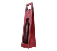 HEALLILY Bolsa de Vino Roja de Cuero Reutilizable Diseño Calado para Botellas, Adecuado para Ocasiones Significativas y Regalos Elegantes