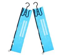HEALLILY Bolsas de Almacenamiento Colgantes con Gancho para Pelucas 2piezas Funda Protectora de Pvc para Organizar Extensiones de Cabello