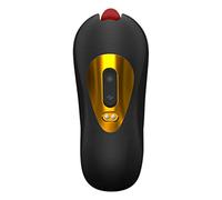 HEALLILY Bolsillo Automático Manos Libres Masajeador Muscular Profundo Hombres Ventosa Oral Juguetes Potenciador Trainer Juguetes