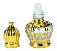 HEALLILY Botella de Rodillo para Aceite Esencial de 12ml, Vidrio y Metal, a Prueba de Fugas, Conveniente para Aplicar Perfume, Adecuado para Viajes y Uso Diario
