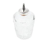 HEALLILY Botella de Vidrio con Tapón Antigoteo para Bitters y Licores, Diseño Retro Decorativo y Elegante, Adecuado para Uso en Restaurante y Hogar