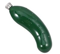 HEALLILY Botella Diseño Elegante y Único Forma de Pepino de Acero Inoxidable Portátil y Versátil para Whisky, Adecuado para Picnics y Viajes al Aire Libre