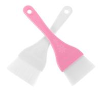 HEALLILY Brocha de Maquillaje Corporal de Tamaño Completo, 2 Piezas en Plástico y Nailon, Cepillo para Mascarilla Facial y Polvos, Uso Versátil en Belleza