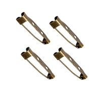 HEALLILY Broche alfiler Espaldas Artesanal Pasador Barra Posterior alfileres con Cierre de Seguridad para joyería DIY Hacer hallazgos 2.5cm 200pcs