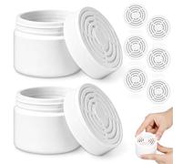 HEALLILY Caja Ambientadora Rellenable de Plástico Blanco de 150ml para Eliminar Olores en Coche y Dormitorio, Paquete de 10 Piezas Multipropósito
