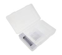 HEALLILY Caja Organizadora para Pilas AA y AAA con Comprobador, Plástico Resistente, Compartimentos Precisos, Almacenamiento Seguro Prueba de Polvo para Viajes al Aire Libre