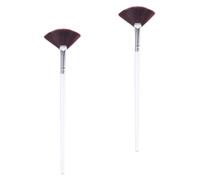HEALLILY Cepillo Fácil Mascarilla Fibra de Mujer 2 para Piezas Facial Sintética Clara Ligero Aplicación para Maquillaje y Cuidado