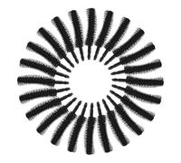 HEALLILY Cepillos de Silicona Suaves y Versátiles para Pestañas y Cejas 50 Color Negro Aplicadores de Rímel Profesionales Ideales para Fiestas y Citas