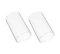 HEALLILY Cilindro de Cristal Transparente de La Vela de La Chimenea de La Vela de Las Velas 2 Unids Abra Ambos Extremos Tubo DE Chimenea ABIERTE ABIERTE Chada DE LA CÁPEL DE CILINDER