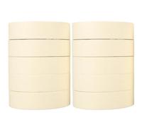 HEALLILY Cinta de Enmascarar de Papel sin Residuos 2 Cm X 20 M 10 Rollos Adhesivo Removible para Pintura de Paredes y Proyectos de Bricolaje para Acabados y Manualidades