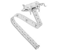 HEALLILY Cinta Métrica Mini Portátil de Metal Cuerpo de Cerdito Resistente Estilo Retro Vintage para Costura y Bolso, Tamaño 6.5x3x1.5cm