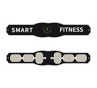 HEALLILY Cinturón Material de Cuero PU y Resina Carga USB de Entrenamiento Abdominal Color Negro para Ejercicios de Resistencia y Tonificación Muscular