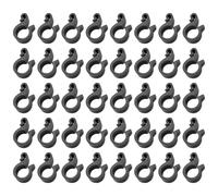 HEALLILY Clips para Mangueras de Riego y Abrazaderas de Tubo 16 MM, 100 Piezas de Plástico para Instalación en Jardines y Sistemas de Riego por Goteo