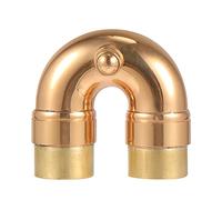 HEALLILY Codo de Trompeta Profesional, Pieza de Repuesto de Trompeta, Codo de Saxofón, Cuello Doblado Pequeño, Apéndice de Latón, Oro
