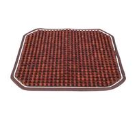 HEALLILY Cojín de Asiento para Coche de Madera Cuentas de Madera de Flores de Palo de Rosa, Transpirable y Cómodo para Verano, Adecuado para Uso en Automóvil y Silla