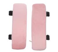 HEALLILY Cojines para Brazos de Silla, Almohadilla de Reposabrazos para Silla, Rosa, Esponja y Felpa, Fácil de Instalar y Quitar, Alivia la Fatiga del Brazo, para Trabajo y Ocio