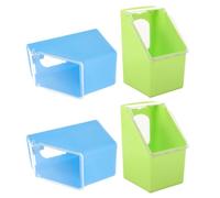 HEALLILY Comedero Colgante Pack de 4 Unidades para Pájaros y Codornices Gran Capacidad, Resistente y Conveniente, Material PP para Jaulas Exteriores