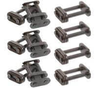 HEALLILY Conector de Cadena de Bicicleta Doble Hilera de Acero, 10 Piezas, Diseño Firme y Estable, Adecuado para Reparación y Mantenimiento Fácil