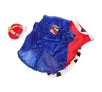 HEALLILY Conjunto de Disfraz para Perros y Capa Azul, Ropa para Mascotas de Tela Suave, sin Olor Extraño, Adecuado para Uso Diario y Fiestas