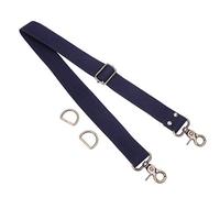 HEALLILY Correa de Hombro Ajustable Correa de reemplazo de Lona Antideslizante Bolso Bandolera Correa de Bolso 3.2cm (Azul Oscuro)