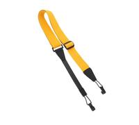 HEALLILY Correa de ukelele con clip, cinturón de ukelele amarillo ligero para soporte de hombro y espalda, apto para guitarra e instrumentos de cuerda, accesorio fácil de rendimiento al aire libre
