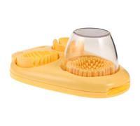 HEALLILY Cortador de Huevos Multifuncional Fabricado en Acero Inoxidable y Abs con Apertura Amplia y Seguro para Uso Doméstico Adecuado para Ensaladas