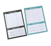 HEALLILY Cuaderno de Menú Semanal para Planificación de Comidas y Dietas, 2 Piezas en Papel, Diseño Chic y Desprendible para Uso Diario en Cocina