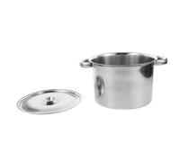 HEALLILY Cubo y Uso Multifuncional de Acero Inoxidable de 3.5l de Sopa con Acabado Pulido y Resistente al Óxido para Cocina Profesional