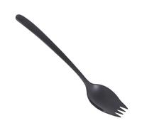 HEALLILY Cuchara-tenedor Resistente y Creativa para Ensalada de Acero Inoxidable 304 Utensilio Multifuncional Adecuado para Servir Cocina Cena