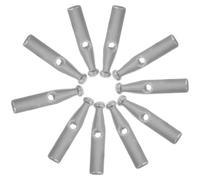 HEALLILY Cuentas para Paraguas de Lluvia 10 Piezas Plástico Gris 3 Mm Orificio Accesorio Repuesto Práctico para Reparación y Mejora de Paraguas Plegables y Largos Uso Exterior