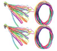 HEALLILY Cuerda para Saltar de Goma y Algodón Ligera y Fácil de Transportar, 4 Piezas para Niños y Juegos en Interiores