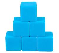 HEALLILY Dados Grandes de Plástico Acrílico de 6 Caras para Decoracion Colegio, Kit para Hacer Actividades Educativas y Juegos Creativos 6 Piezas Escribibles