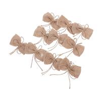 HEALLILY de Arpillera para Adornos y Manualidades 10 Piezas Beige, y Fáciles de Transportar para de Boda y Fiesta