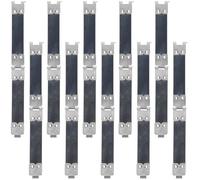 HEALLILY de Barras de Metal Flexibles para Manualidades de Costura y Fabricación de Monederos 10 Piezas de 11 Cm Clips de Resorte de Hierro para Marcos Internos de Bolso