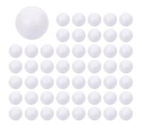 HEALLILY Decoración para el hogar, 100 bolas de espuma para manualidades, bolas de poliestireno redondas, proyectos de arte, decoración de Navidad (3 cm)
