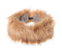 HEALLILY Diadema Color Aleatorio Marrón para Invierno de Pelo Sintético Calentadora de Orejas y Accesorio Cabello, Diseño Simple y Elegante para Chicas en Inviernos Fríos