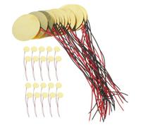 HEALLILY Discos Piezoeléctricos de Cobre 40 Fáciles de Instalar Zumbadores Pasivos para Guitarra Acústica Ideales para Captadores de Guitarra Acústica y Disparadores de Batería