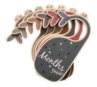 HEALLILY Divisores de Ropa Organizadores para Ordenar Ropa de Madera para Armario de Ñiño con 7 Piezas y Bolsa Obsequio Shower Desde Recién Nacido 24
