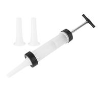 HEALLILY Embutidora Tubo para Relleno de Salchichas de Plástico Blanco Manual Fácil de Usar y Limpiar de Salchichas y Chorizos en Cocina Doméstica