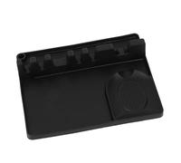 HEALLILY Estante para Cucharas de Sopa de Silicona Negro, Soporte Multiusos Fácil de Limpiar y Ahorra Espacio para Cocina Cerca Estufa