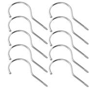 HEALLILY Gancho de Tornillo Plástico Mate 10 Cm 3,8 Mm 10 Piezas para Percha Multiusos, Resistente, Adecuado para Almacenamiento en Hogar, Oficina y Bricolaje