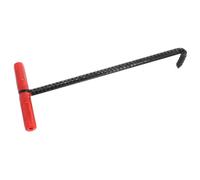 HEALLILY Gancho en T y Fácil de Limpiar Negro, Resistente Corrosión de Varilla de Refuerzo para Tapa de Alcantarilla Adecuado para Mantenimiento de Alcantarillas y Fábricas